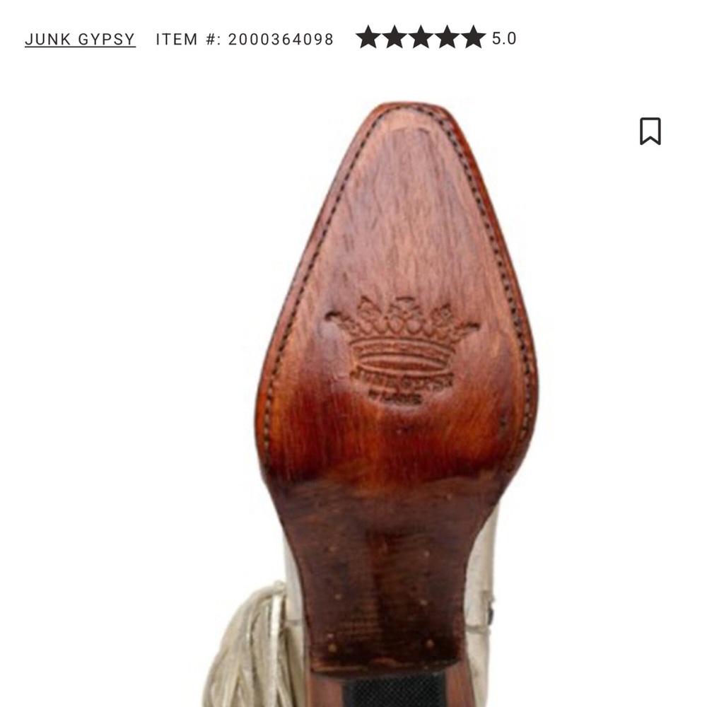 Junk Gypsy Women's Silver Fringe Ankle Boots - Picture 5 of 9